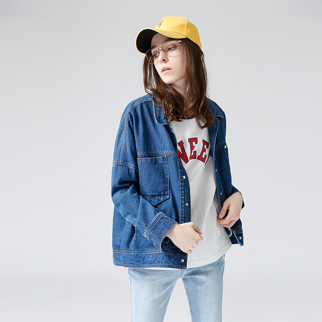 Toyouth Spring Fashion Women Jeans Jacket