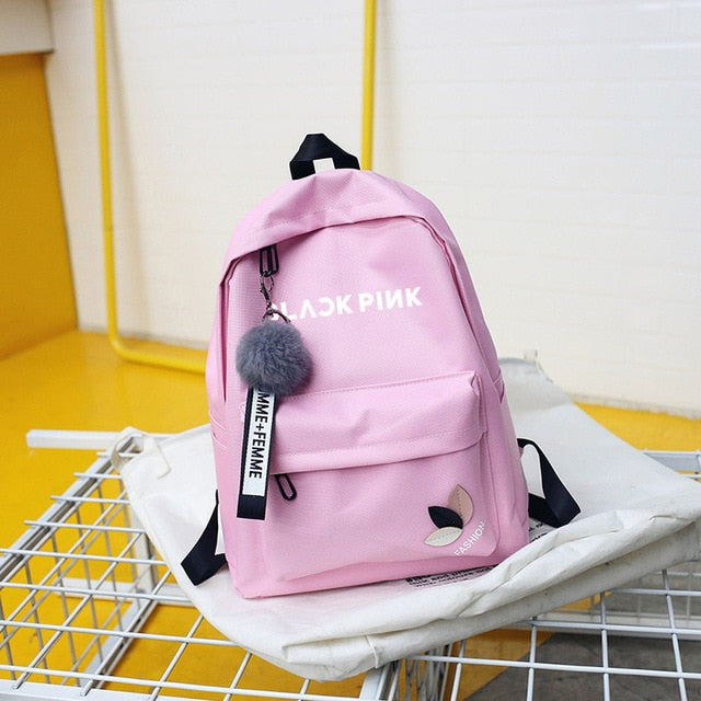 New Blackpink Twice Exo Got7 Backpacks Monsta X Wanna One Stray Kids Txt Women Backpack School BagPack Teenager Girl Sac A Dos